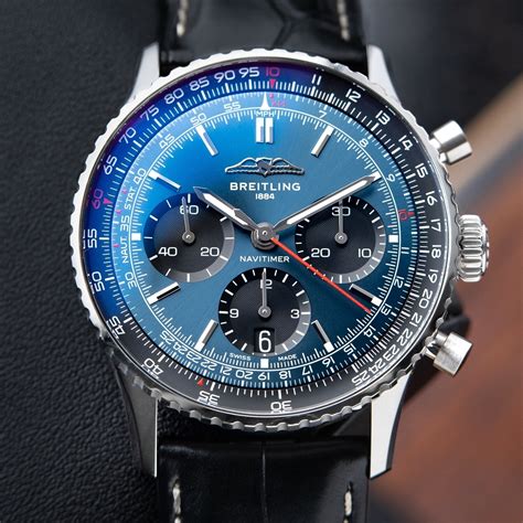 Breitling navitimer blue dial